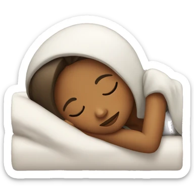 Girl sleeping  sticker