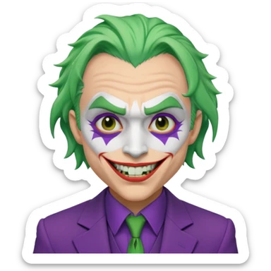 Make a meme that's goofy ass fuck like joker with one teeth low quality  sticker