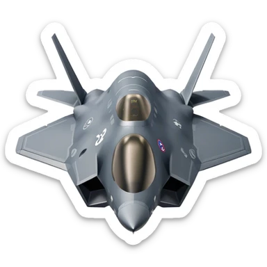 F-35 Lightning II - Lockheed Martin (Model Year: 2022) (Iconic colour: Stealth gray) sticker