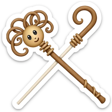 Chichilaki - georgian Christmas decoration from a stick sticker