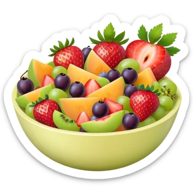 bowl of fruit salad























 sticker