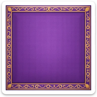 traditional patterned purple carpet sticker