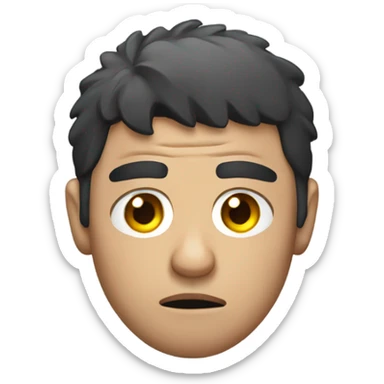 Rugby player sulking  sticker