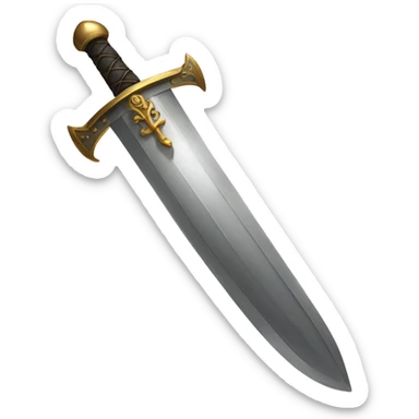 Medieval sword sticker