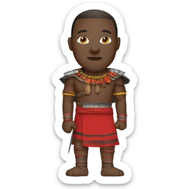 kenya-maasai warrior sticker
