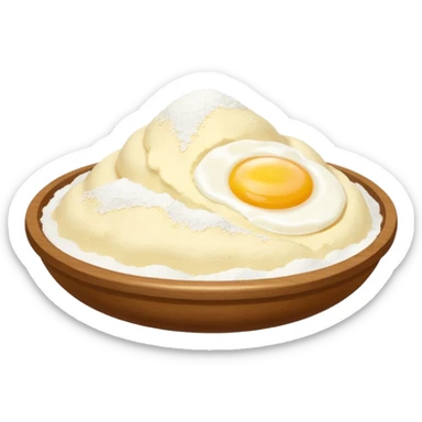 baking ingredients ready for preparation sticker