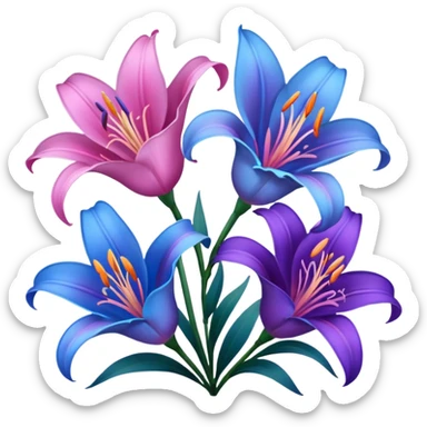 pink purple and blue lillie’s  sticker