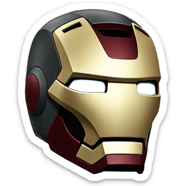 Iron man helmet sticker