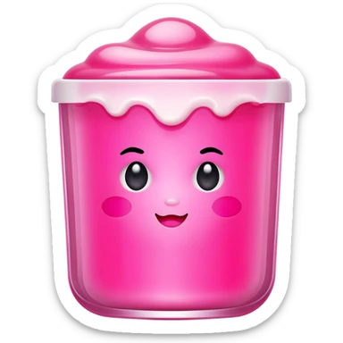 Make an emoji of the jelly tint, product of the brand milk makeup  sticker