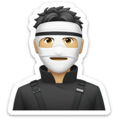 Gojo Satoru and blindfold white sticker