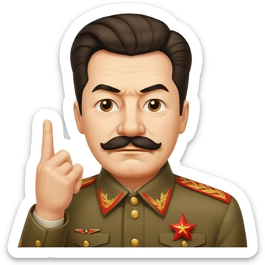 스탈린이 가운데 손가락를 날림 sticker