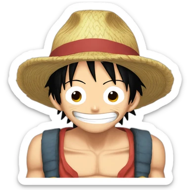 Monkey.D.Luffy fatigué sticker