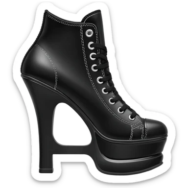 converse high heel sticker