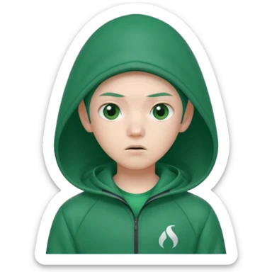 squid game player in green tracksuit sticker
