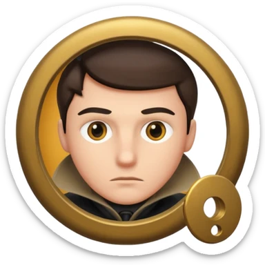 Spy Looking Through A Keyhole sticker