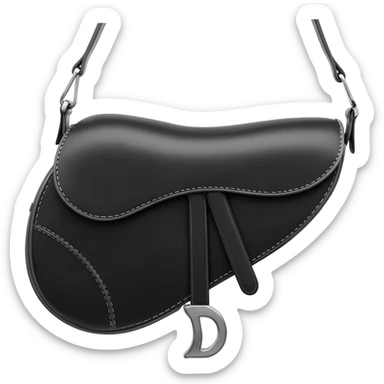dior black saddle bag sticker