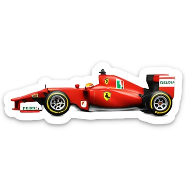 f1 ferrari car  sticker