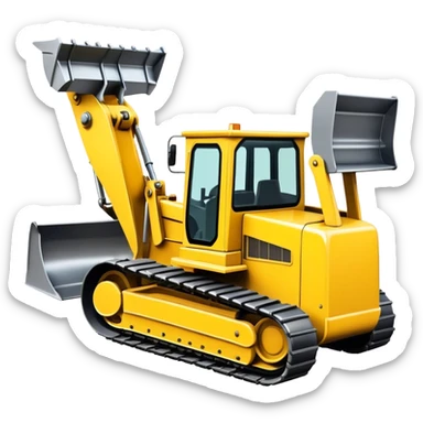 "T6" text pushed put of screen by bulldozer sticker