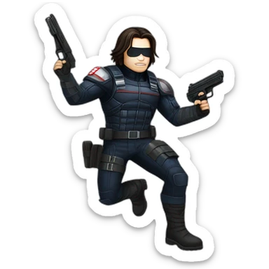 winter soldier marvel sticker