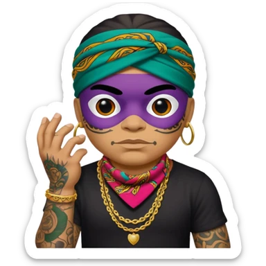 mach mir pepe emotes für twitch im chicano style sticker