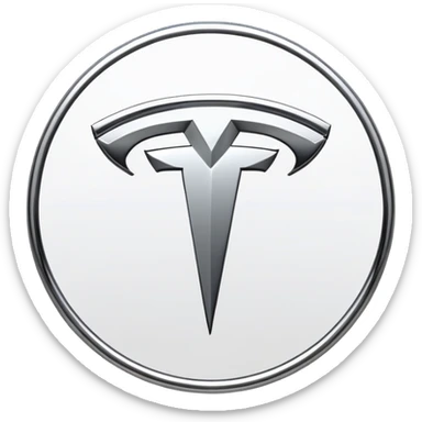 tesla logo sticker