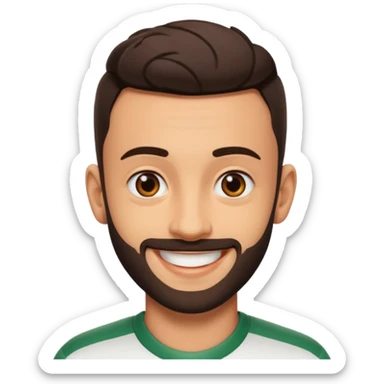 Realistic emoji of Bruno Fernandes sticker