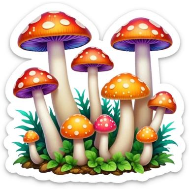 Emoji de setas alucinogenas sticker