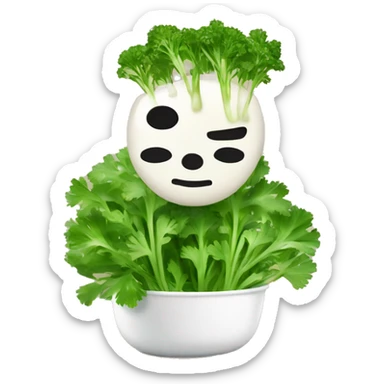 Cilantro on Pho sticker