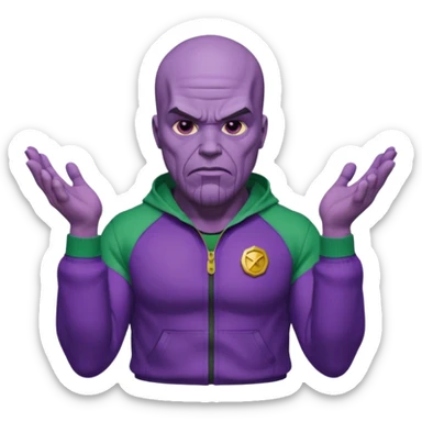thanos from squid gam the k drama sticker