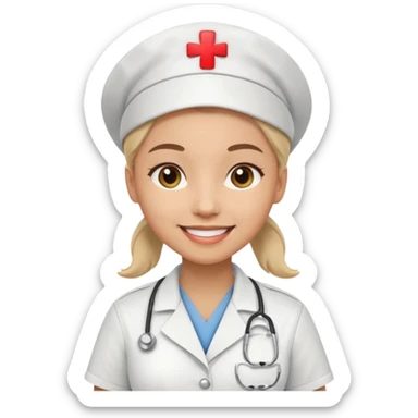 now a want a nurse sticker