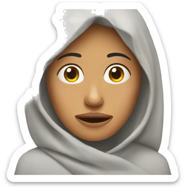 Una mujer durmiendo  sticker