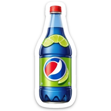 Bottle pepsi max lime 1,5 liter sticker