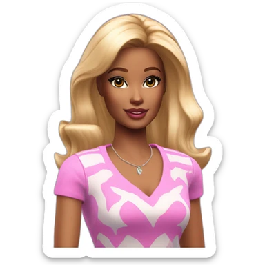 Barbie in this style : EA the Sims videogame sticker