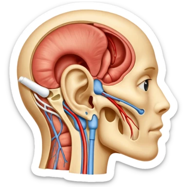 ear anatomy sticker