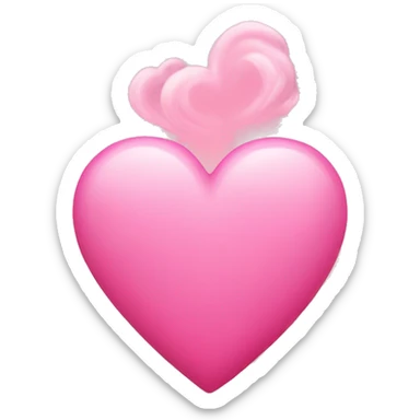 Hearth cute pink sticker