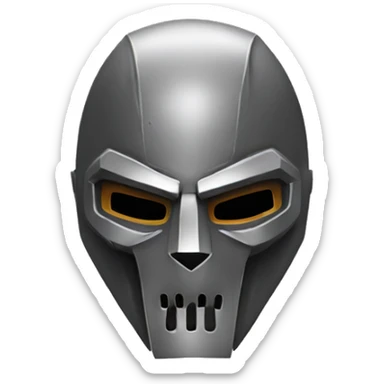 Mf doom mask sticker