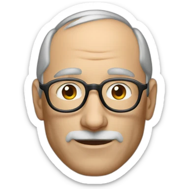 Steve jobs wearing a vision pro sticker