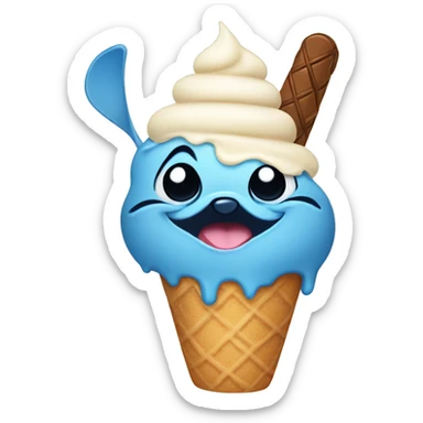 stitch woth ice cream sticker