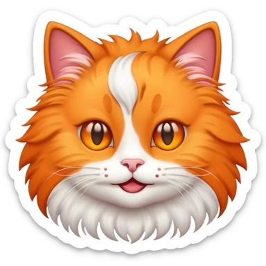 Cat emoji with star eyes sticker