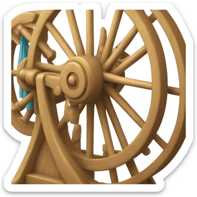 Spinning wheel fancy sticker