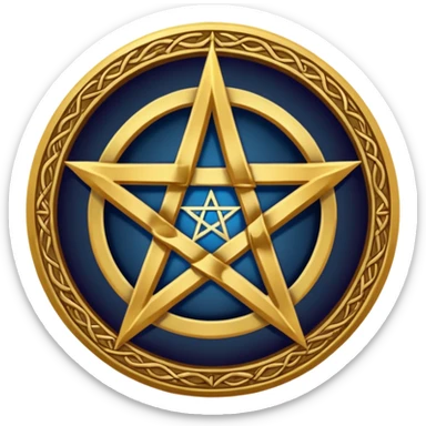 Wiccan pentagram sticker