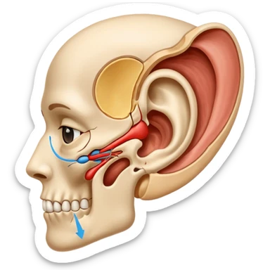 ear anatomy sticker