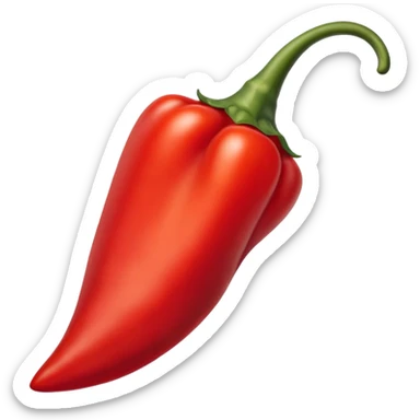pointy red pepper sticker