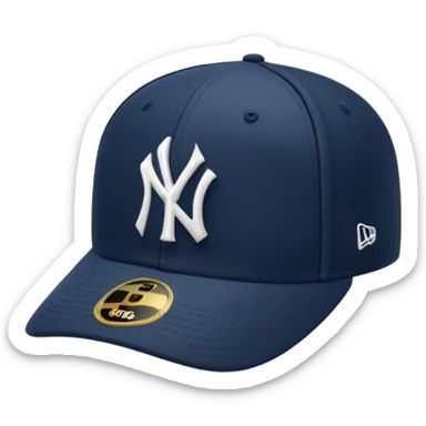 Brimless new york Yankee cap sticker