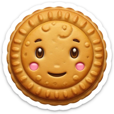 Biscuit emoji sticker