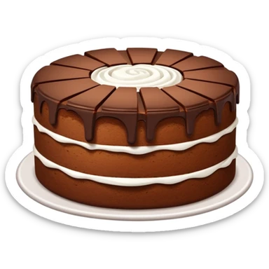 SLICED BROWN CAKE sticker