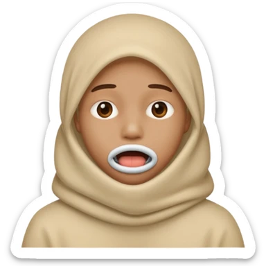 No pero tapada la boca  sticker