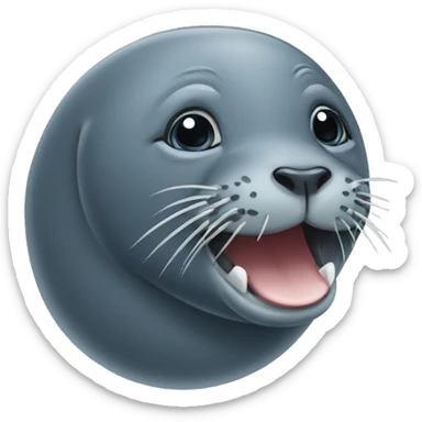 Seal with elephant trunk sticker