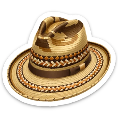 Sombrero vueltiao vallenato sticker