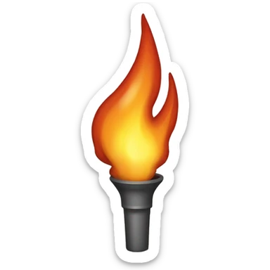 flame torch sticker